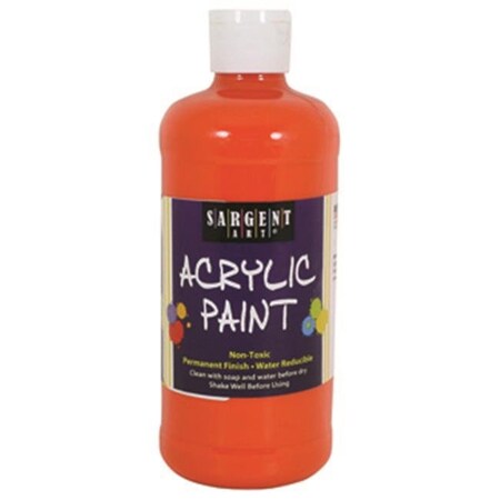 Sargent Art 16Oz Acrylic Paint - Orange SAR242414